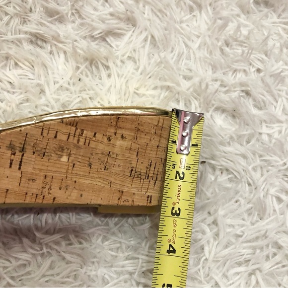 Marc Fisher Cilla 2 Glitter Heel Wedges Gold 9‎ - Picture 11 of 12